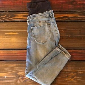 H&M cropped ankle length maternity jeans—size 10